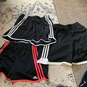 Adidas shorts lot two mediums in one large